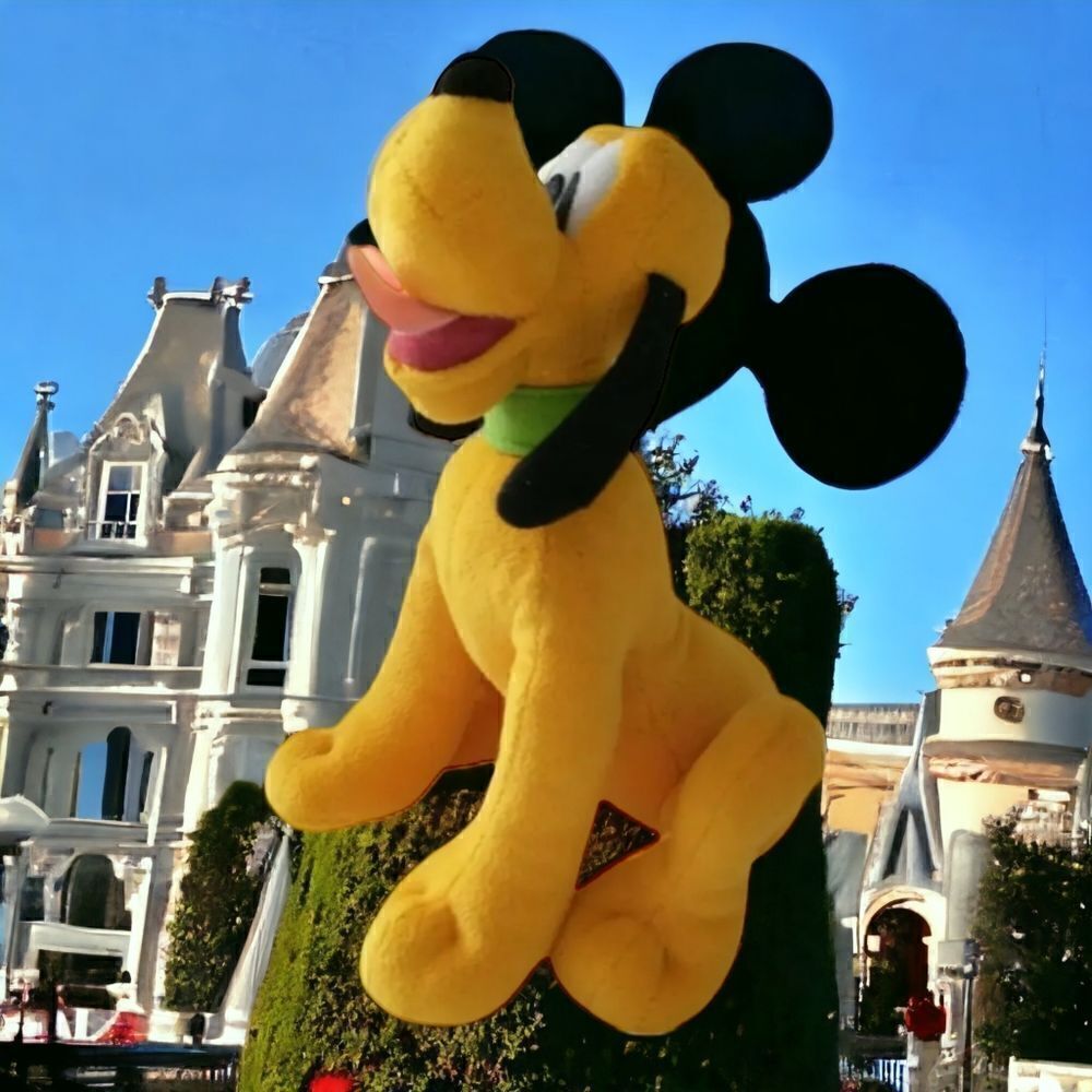 ‎Disney Pluto Plush 8" Stuffed Toy Animal Plushie S
